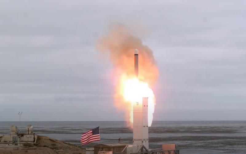 The United States announced the development of a prototype medium-range missile