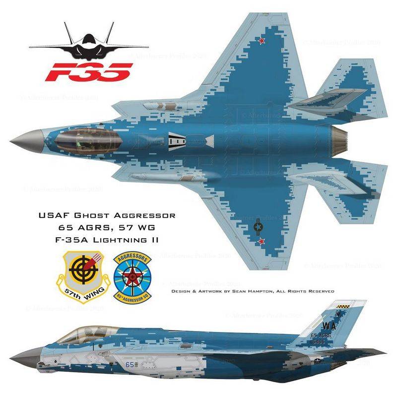 Истребители F-35 эскадрильи «агрессоров» раскрасят под российские Су-57