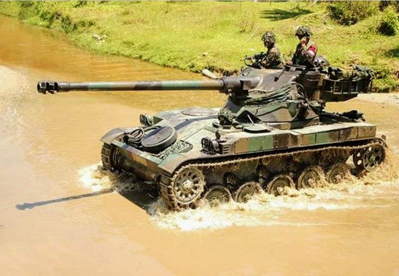 Still in service: AMX-13 light tank seen in action in Indonesia