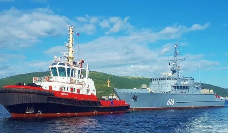 Sea minesweeper "Yakov Balyaev" sailed to the Far East by the Northern Sea Route