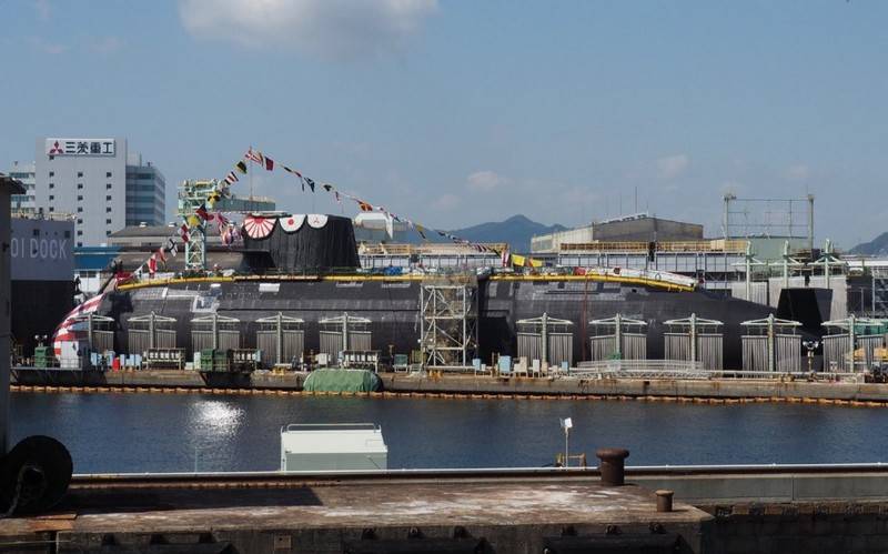 The first new-generation nuclear submarine Taigei (29SS) was launched in Japan