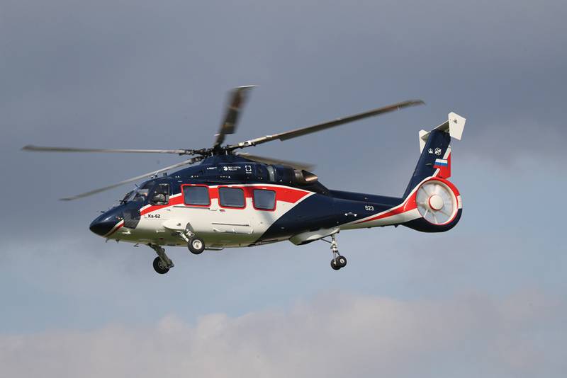 Russian Helicopters told about the Ka-62 helicopter test program