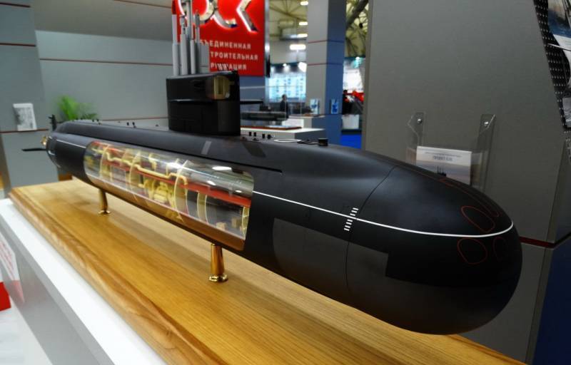 The project of the fifth generation nuclear submarine "Kalina" received the number 777A