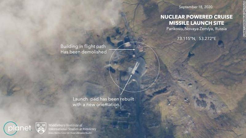 "La reconnaissance depuis l'espace a révélé les plans de la Russie": la chaîne américaine sur la prétendue préparation du lancement du missile de croisière nucléaire "Burevestnik"