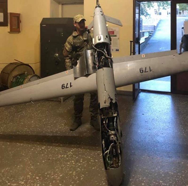 Access to the coding system: the Army of Nagorno-Karabakh showed another shot down drone of the Azerbaijani troops