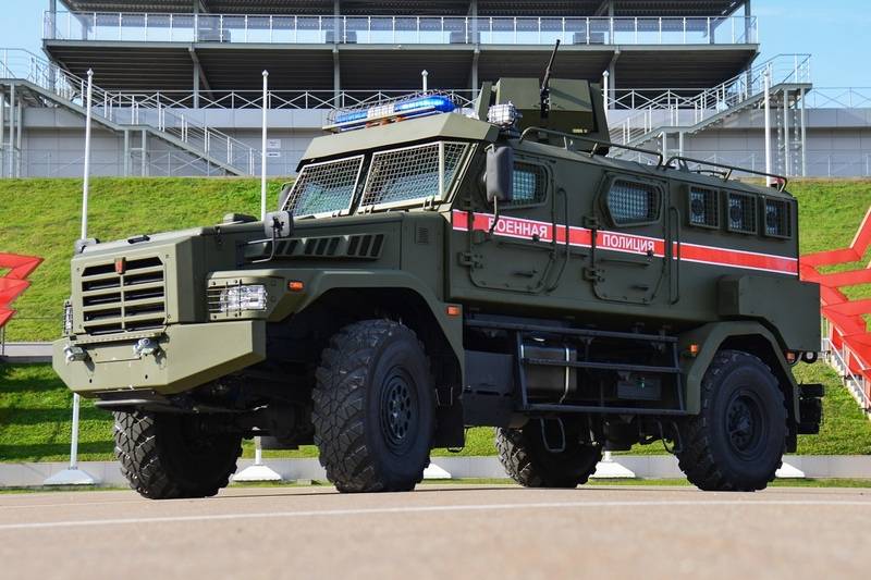 The military police received the first batch of "Patrol" armored vehicles