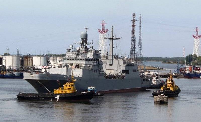 Büyük çıkarma gemisi "Pyotr Morgunov" devlet testlerini geçmeye devam etti