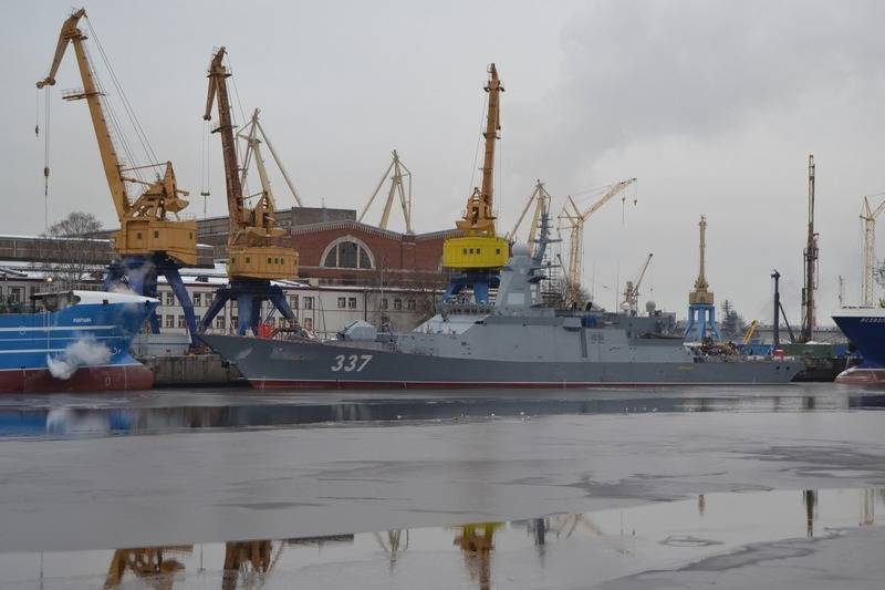 Severnaya Verf hat mit den Vorbereitungen für die Übergabe der Thundering-Korvette an die Flotte begonnen