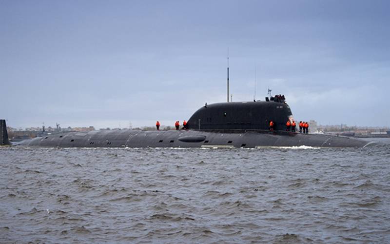 Nuclear submarine "Kazan" project 885M "Ash-M" fired "Onyx"