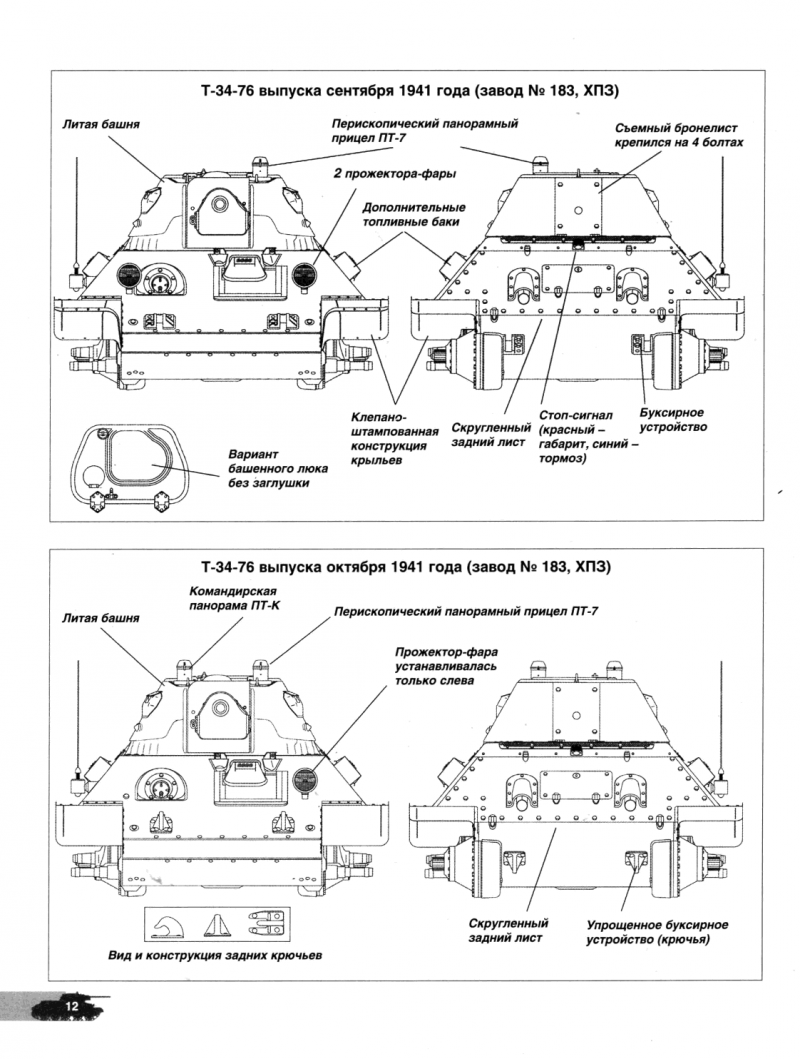 Танк т 34 76 чертеж