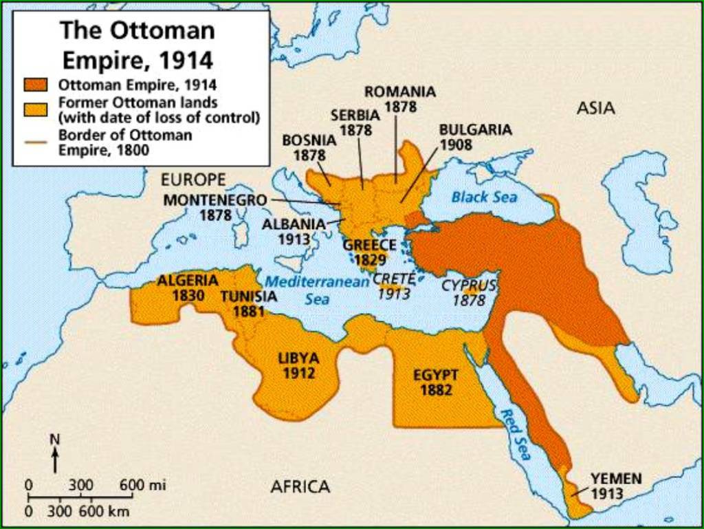 Ottoman Empire Map 1900