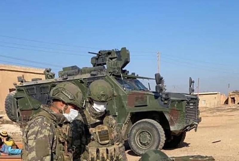 Two Turkish military columns entered the Syrian province of Idlib at once