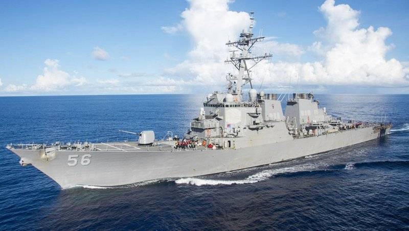 "In accordance with international law": USS John S. McCain crossed the Taiwan Strait