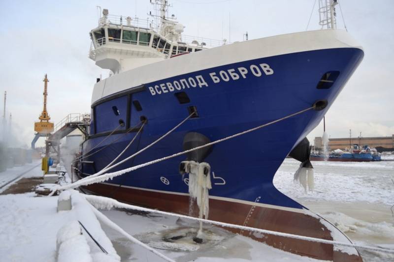 The timing of the launch of the logistics support vessel "Vsevolod Bobrov" for sea trials has been announced