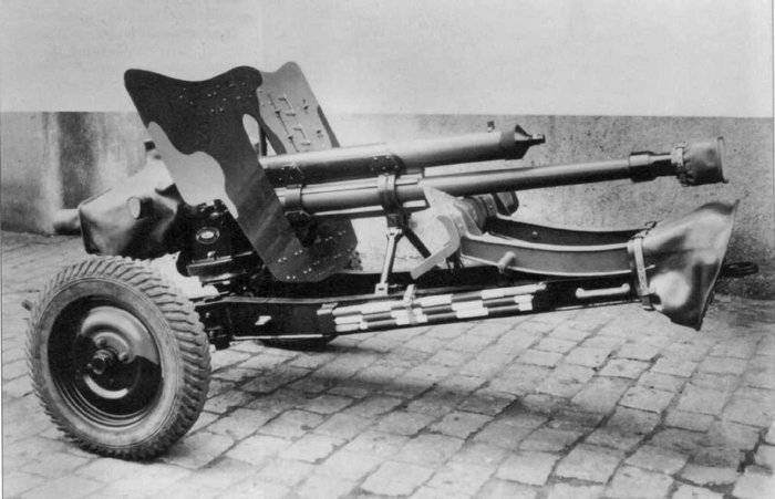 奥地利百禄47mm战防炮图片