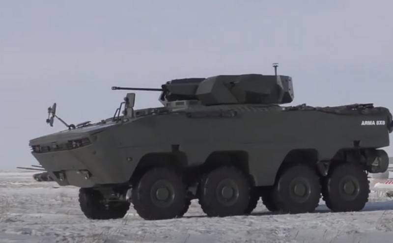 Kazakh military continue testing Turkish armored vehicle ARMA-8x8