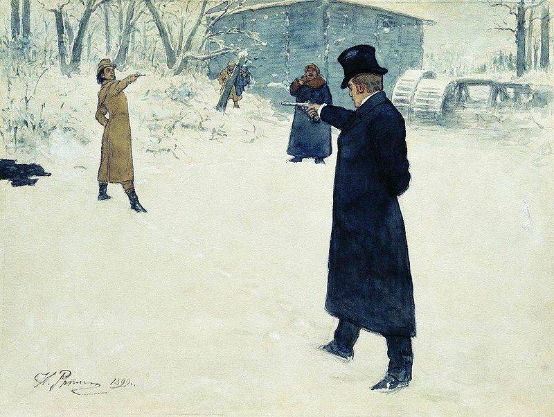 Duels et pistolets de duel A.S. Pushkin