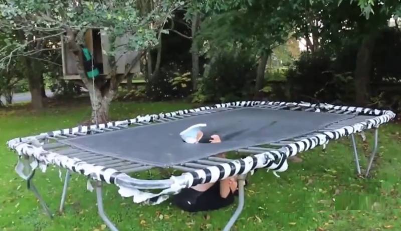 It seems to me that, no matter how regrettable, but our trampoline is now i...