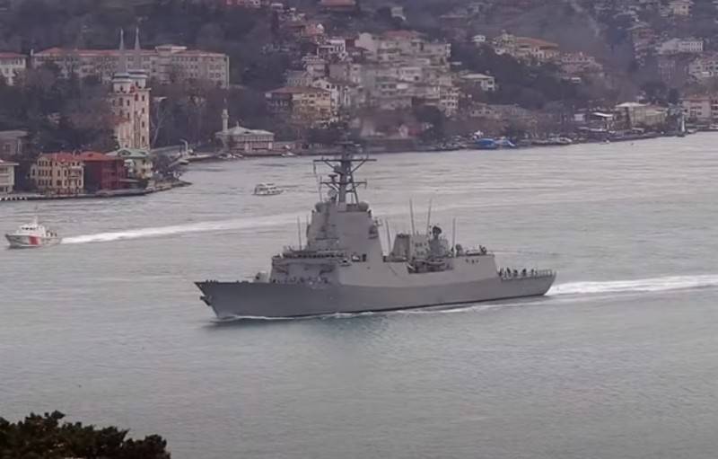 A group of NATO ships from SNMG2 entered the territorial waters of Georgia