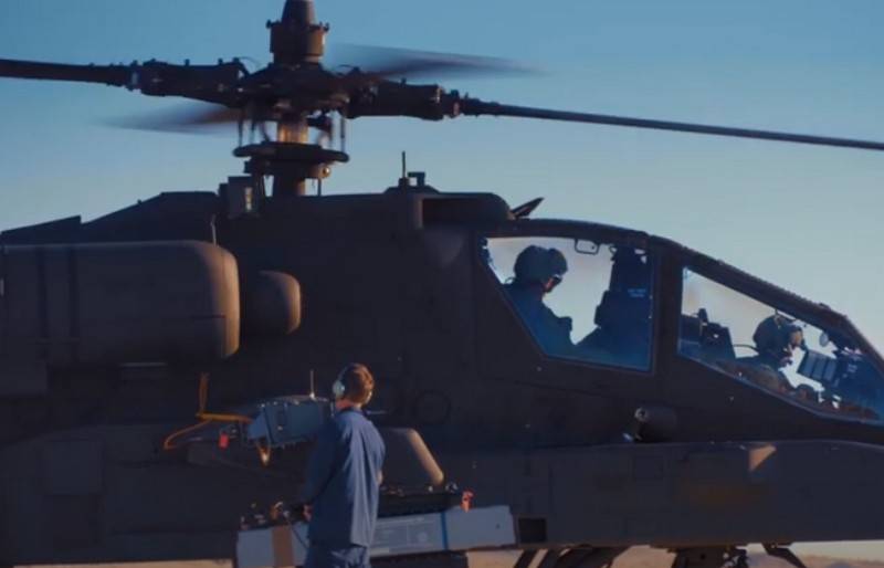 "Como medida temporária": helicópteros americanos AH-64 Apache receberam um míssil israelense Spike NLOS
