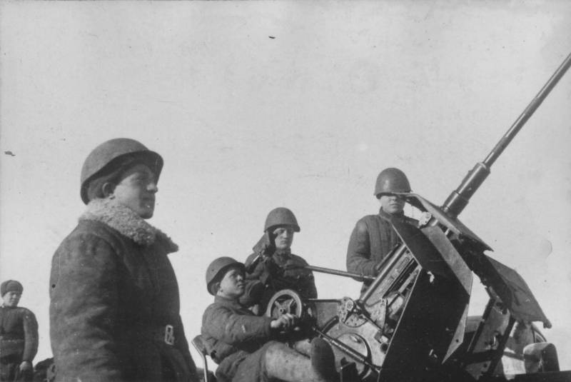 Использование трофейных немецких 20-мм зенитных автоматов