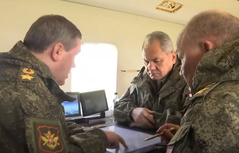 Shoigu completed a control check in two military districts