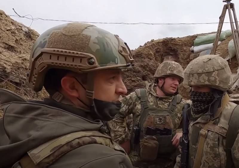 Zelensky ging de posities inspecteren van de strijdkrachten van Oekraïne aan de grens met de Krim