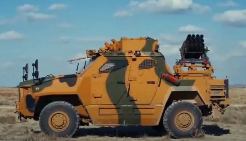 Die Türkei hat ein neues Mini-MLRS entwickelt, das auf MRAP Vuran basiert