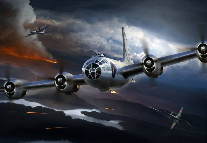 Тяжелые двухмоторные японские истребители против американских бомбардировщиков