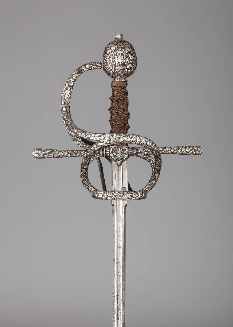 Espada de estoque los tres mosqueteros empuñadura, espada, museo