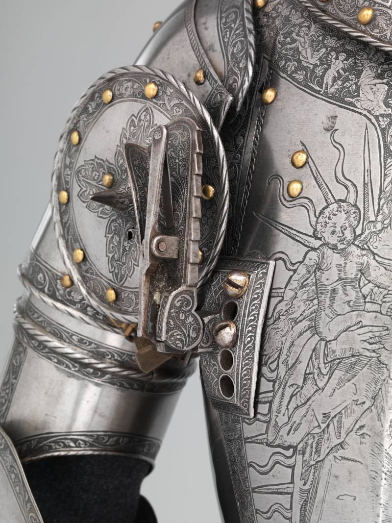  Disfraz medieval de Maximillian Knight completo de armadura de  guerrero : Ropa, Zapatos y Joyería