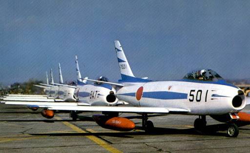 Interceptores de caza japoneses durante la Guerra Fría