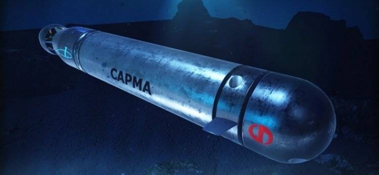 Autonoom onbewoond onderwatervoertuig "Sarma"