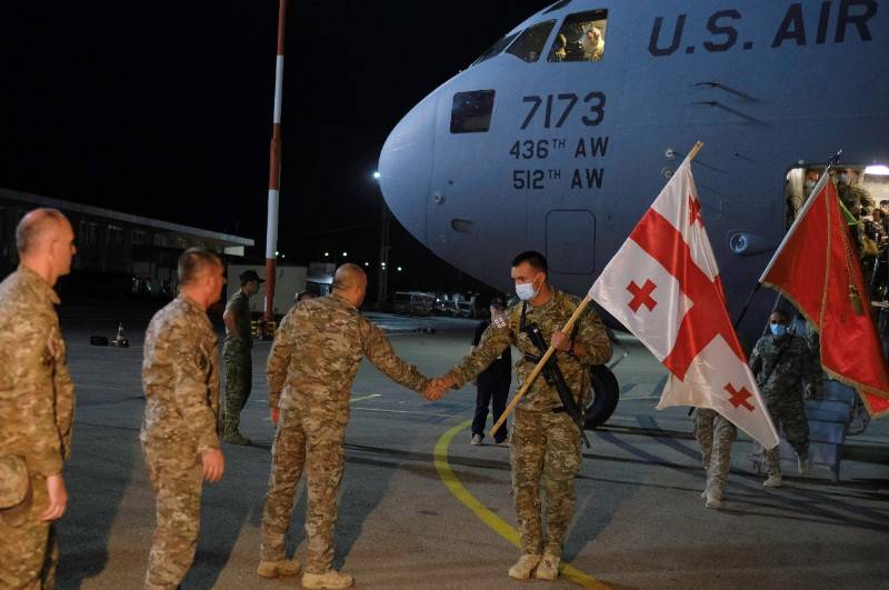 Den sista georgiske soldaten lämnade Afghanistan