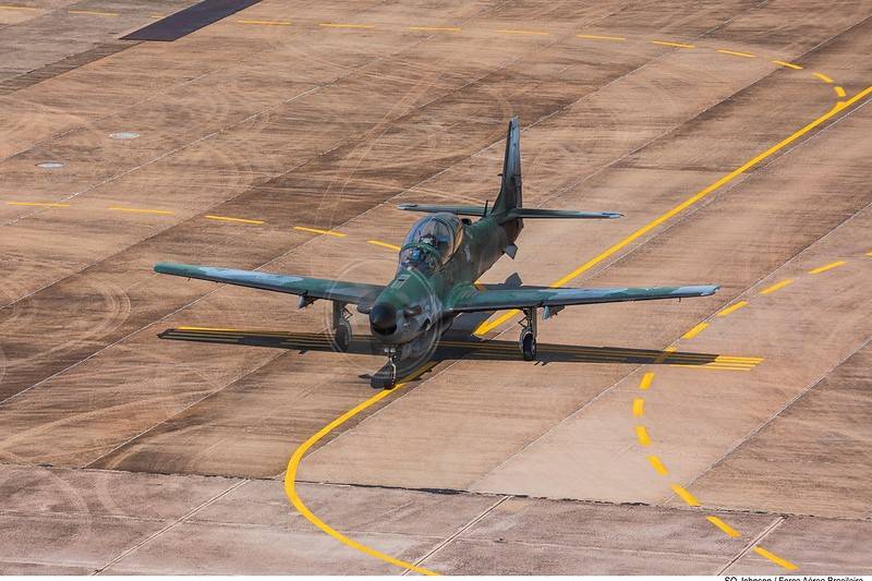 El entrenador de combate A-29A Super Tucano se estrella en Brasil