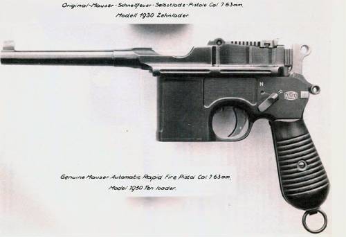 7,63 mm Original Mauser-tir rapide pistolet Kal 