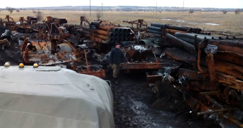 In der Ukraine wurden sechs Jahre später die Täter des Verlustes mehrerer Uragan MLRS in der Region Svatovo gefunden