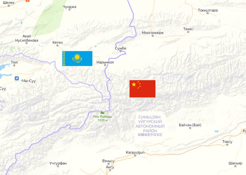 中国の軍事司令部は、違法な武装集団の活動を恐れて、カザフスタンと国境を接する地域を強化した