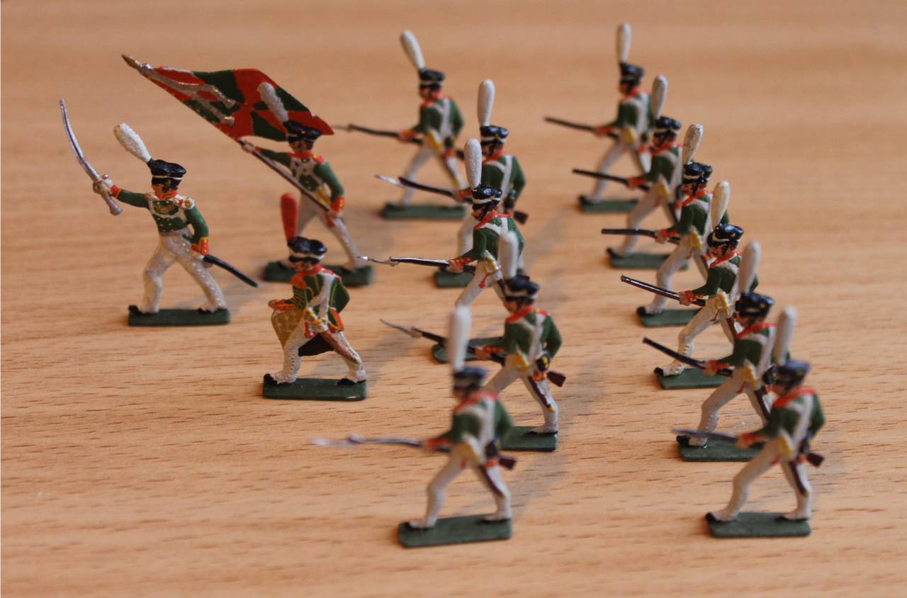 Details about   Tin Toy Soldier Assembled Unpainted Grenadier of the Preobrazhensky Regiment #2 