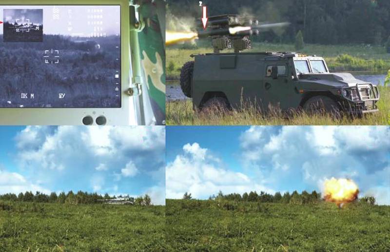 媒体展示了 Kornet-D ATGM 炮击 Merkava Mk4 坦克模型的镜头