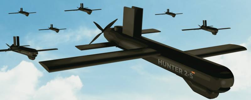 Loitering ammunition with artificial intelligence EDGE Hunter 2-S (UAE)