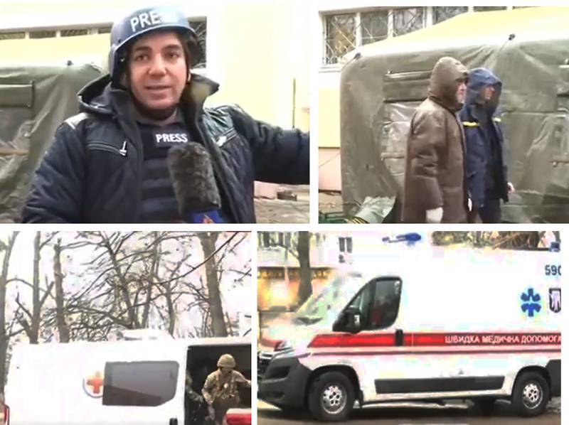 Reporteros de Al-Jazeera filmaron el movimiento de soldados ucranianos equipados en una ambulancia