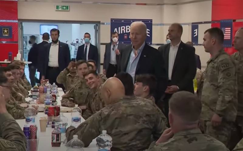 Biden in Poland told US troops that they "will see for themselves what is happening in Ukraine"