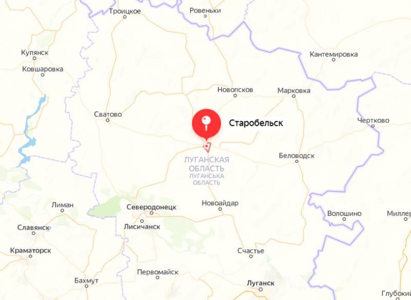 Старобельск луганская область карта