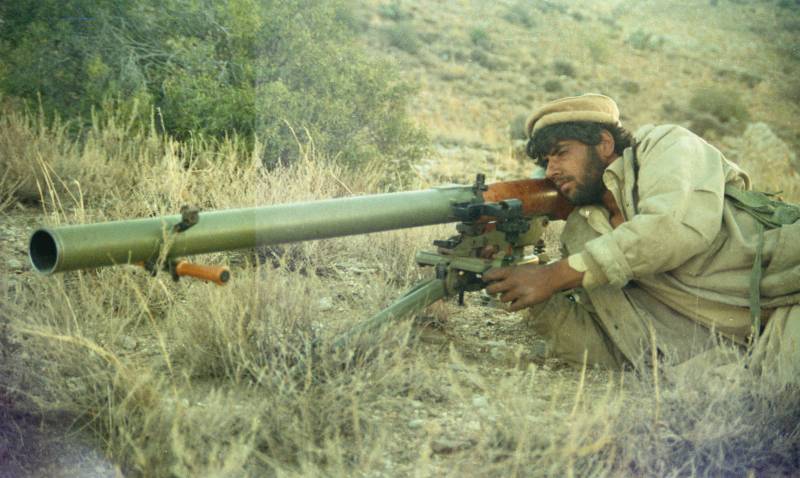 Anti-tank weapons of the Afghan dushmans. Mounted grenade launchers, recoilless guns and guided missile systems