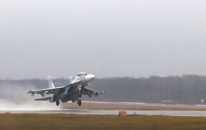 Минобороны показало кадры работы российских истребителей в рамках спецоперации на Украине