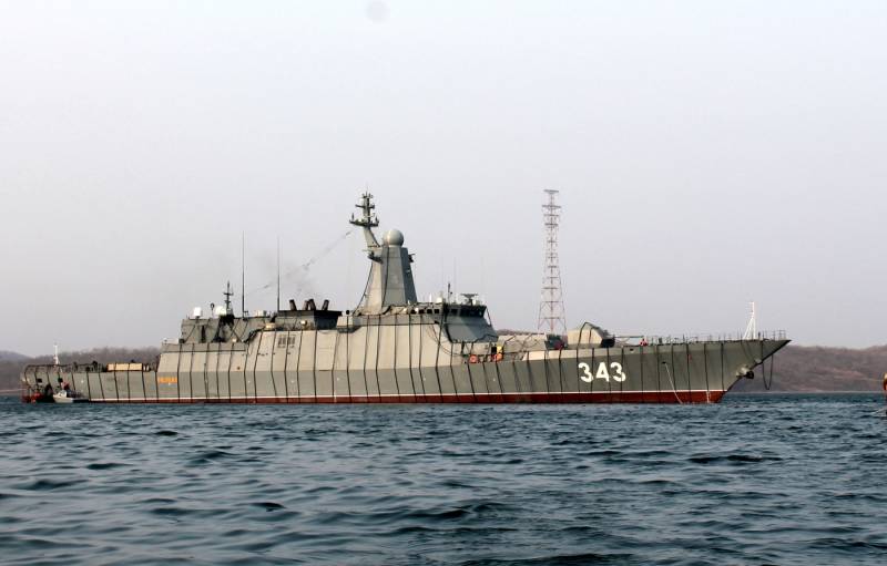 Завершивший размагничивание корвет Резкий проекта 20380 вышел в море в рамках ходовых испытаний