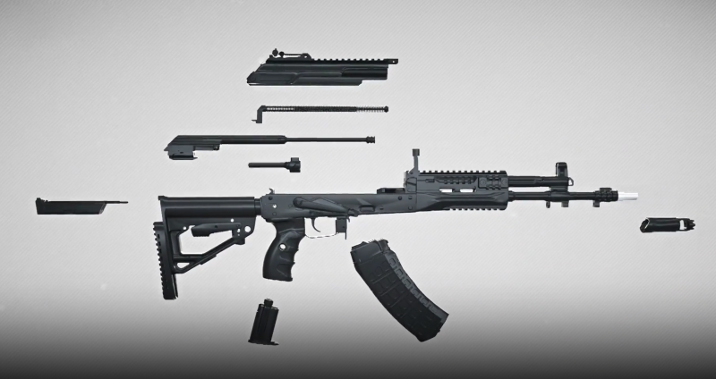 AK-12. The layout and features of a modern machine
