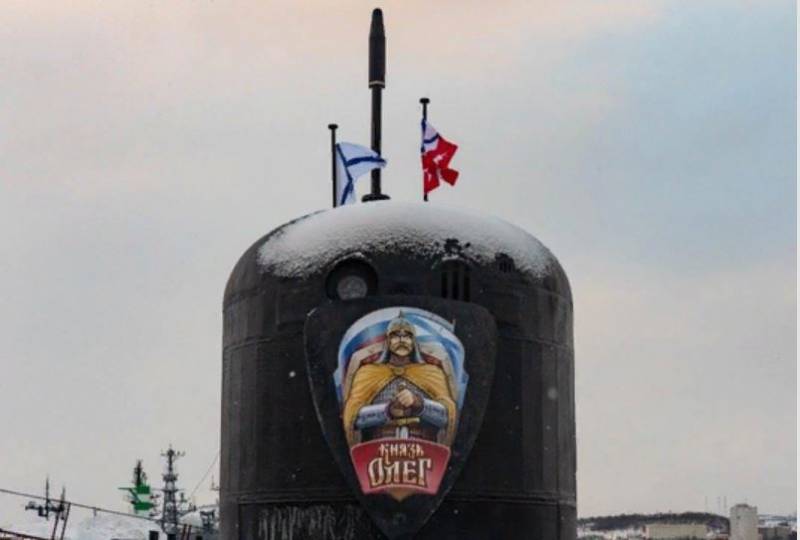Атомный подводный ракетоносец ТОФ Князь Олег провёл торпедные стрельбы в акватории Баренцева моря
