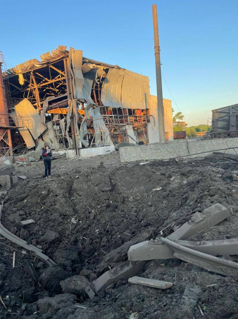 ウクライナ側は、パニュチンスキー修理工場へのミサイル攻撃の結果を示した